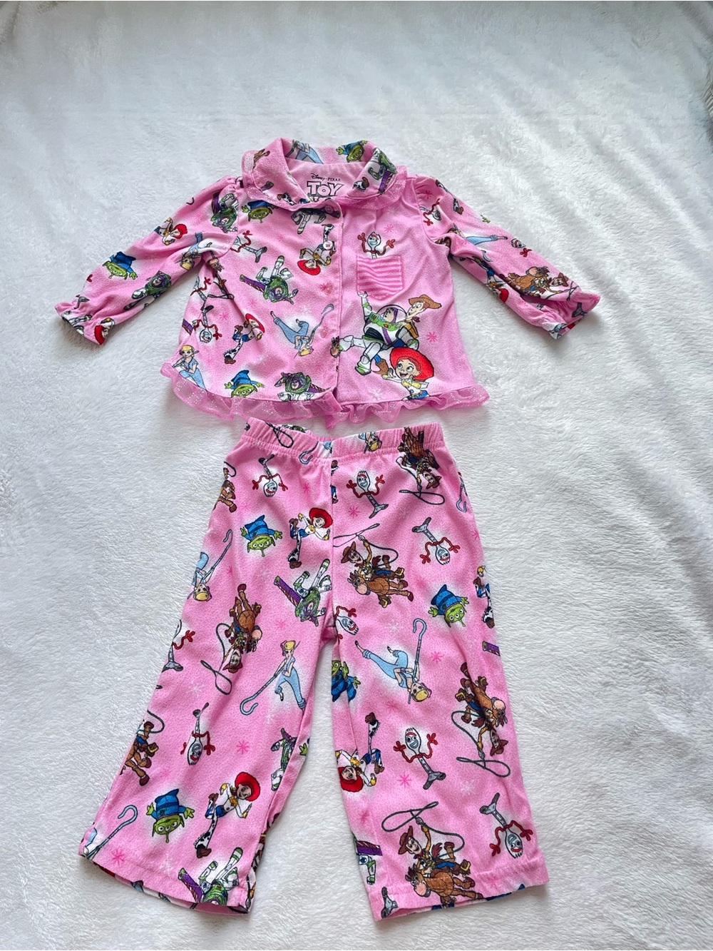 Disney Pink Toy Story Kids Pajama Set